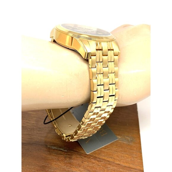 Bulova Men's Watch 97A132 Automatic Black Dial Gold Stainless Steel 42mm - Picture 13 of 15